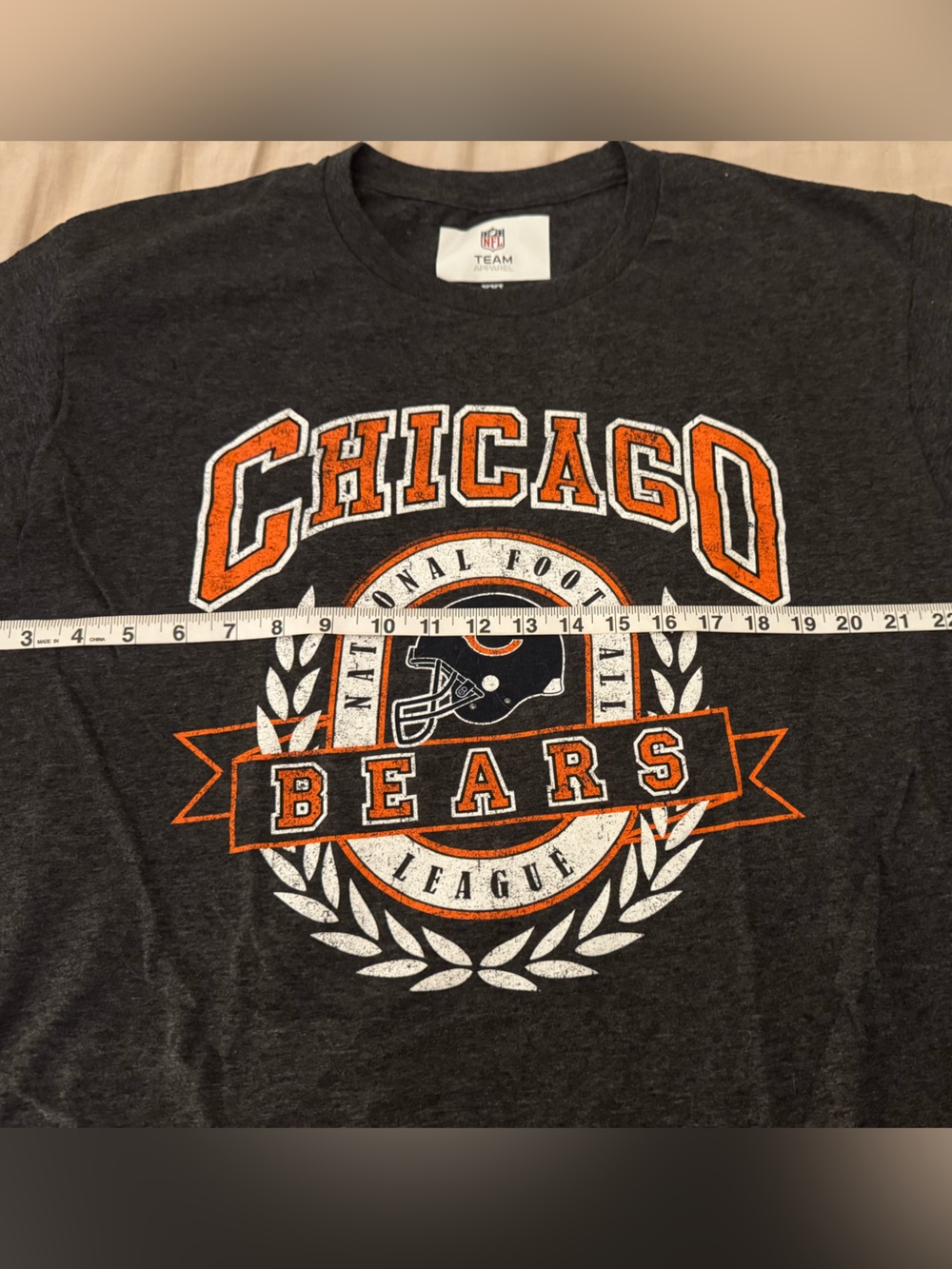 Chicago Bears NFL football Men's Graphic Tee Shirt Dark Gray XXL